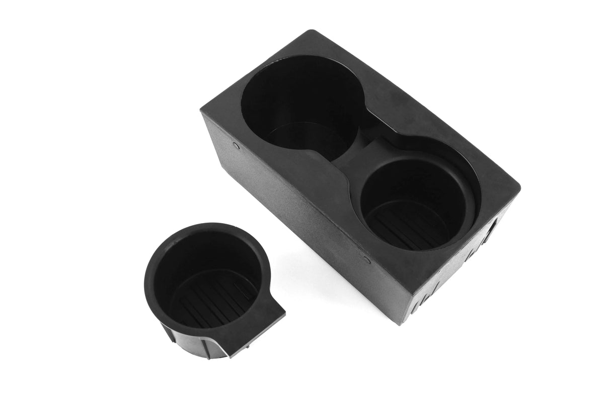 Red Hound Auto Cup Holder Insert Holds 2 Cups Compatible with Ford Super Duty F-250/F-350/F-450/F-550 2011-2016 fits Front Center Floor Mounted Console (flow through style only) Black Beverage Holder