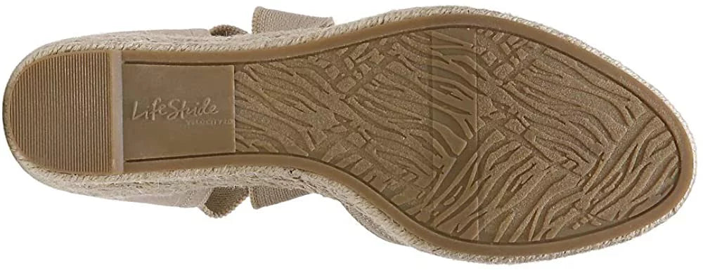 LifeStride Kascade Women's Sandals & Flip Flops Taupe Size 8.5 W