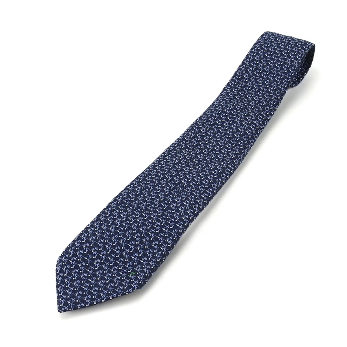 Pre-Owned  Necktie Silk Navy Blue Men's (Good)