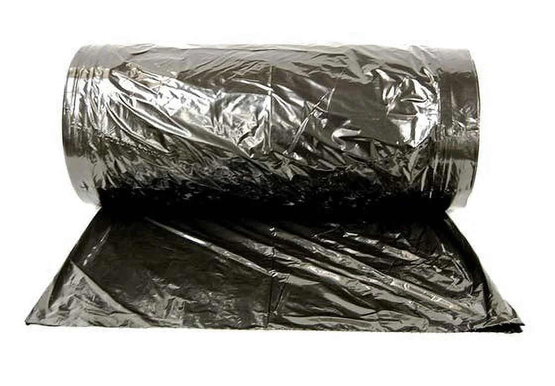 Plastic super weight garment bags on a roll, 72"H , Black - 249/