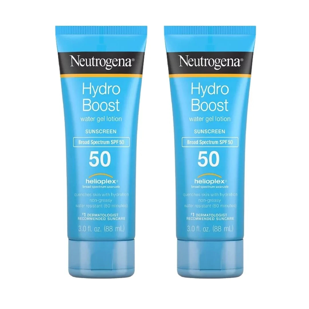 HydroBoost Moisturizing Water Gel SunscreenLotion Oil Free(2 Pack 3  Per Pack)