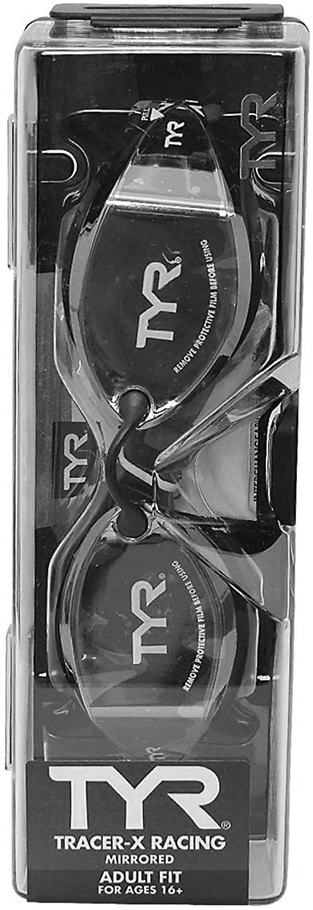Tracer X Racing Mirrored Goggle  Frame/Silver Gasket/Silver Metallic Mirror Lens