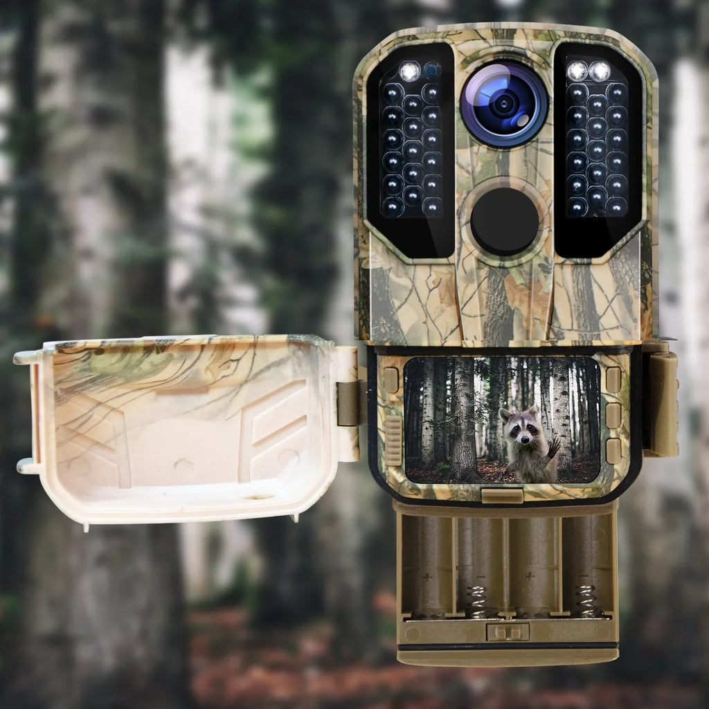 WiFi Bluetooth Trail Camera 20MP 1296P Deer Hunting Game Camera 65FT Infrared Night Vision Waterproof IP66 Outdoor Wildlife Trail Cam
