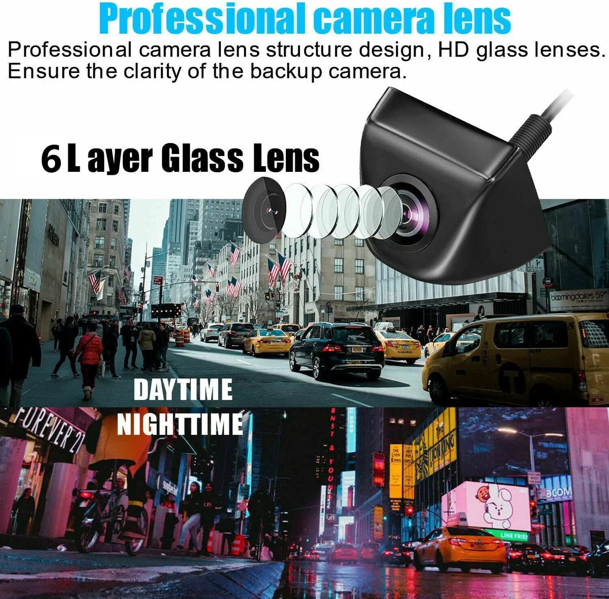 Bileeko Wireless Backup Camera with 5 Inch  1080P Rear View Monitor Kit for Car Pickups Camper Small  Van