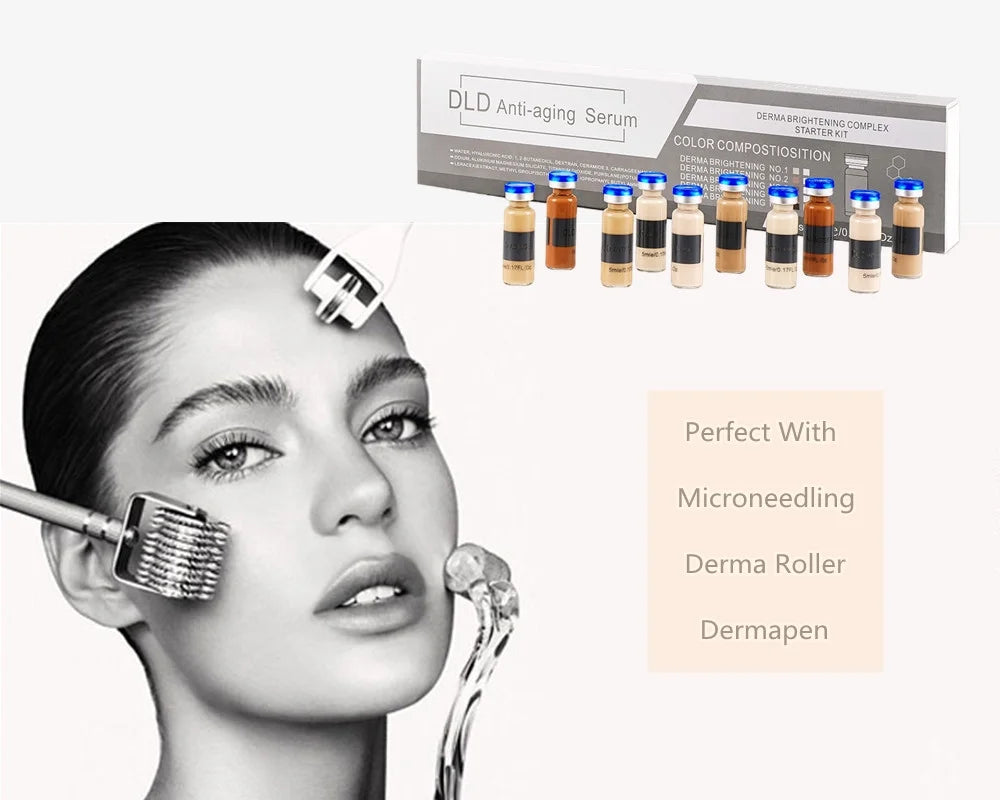 Glow Starter Kit, Anti-Aging  Glow Serum for Microneedling Skin Treatment Kit