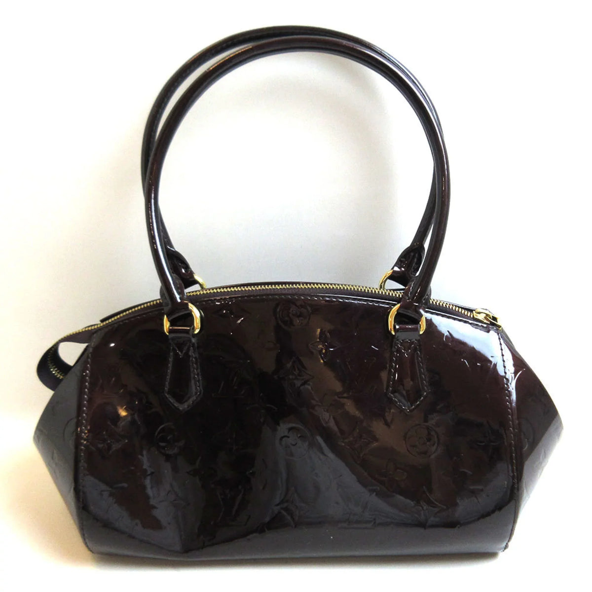 Pre-Owned Louis Vuitton Sherwood  Amaranto Dark Purple Handbag Semi-Shoulder Women's Monogram Verni M91493  (Good)
