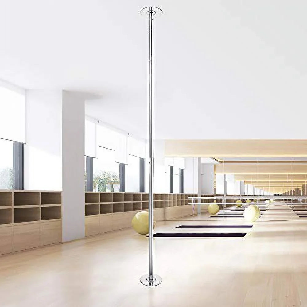 9.25  Portable Dance Pole Kit Static Spinning Pole Dancing Pole Strip Poles for Home Removable 45mm Dance Pole Gym Party Club Exercise Fitness Silver/Black/Colorful/Gold, Max Load 1102 Lbs