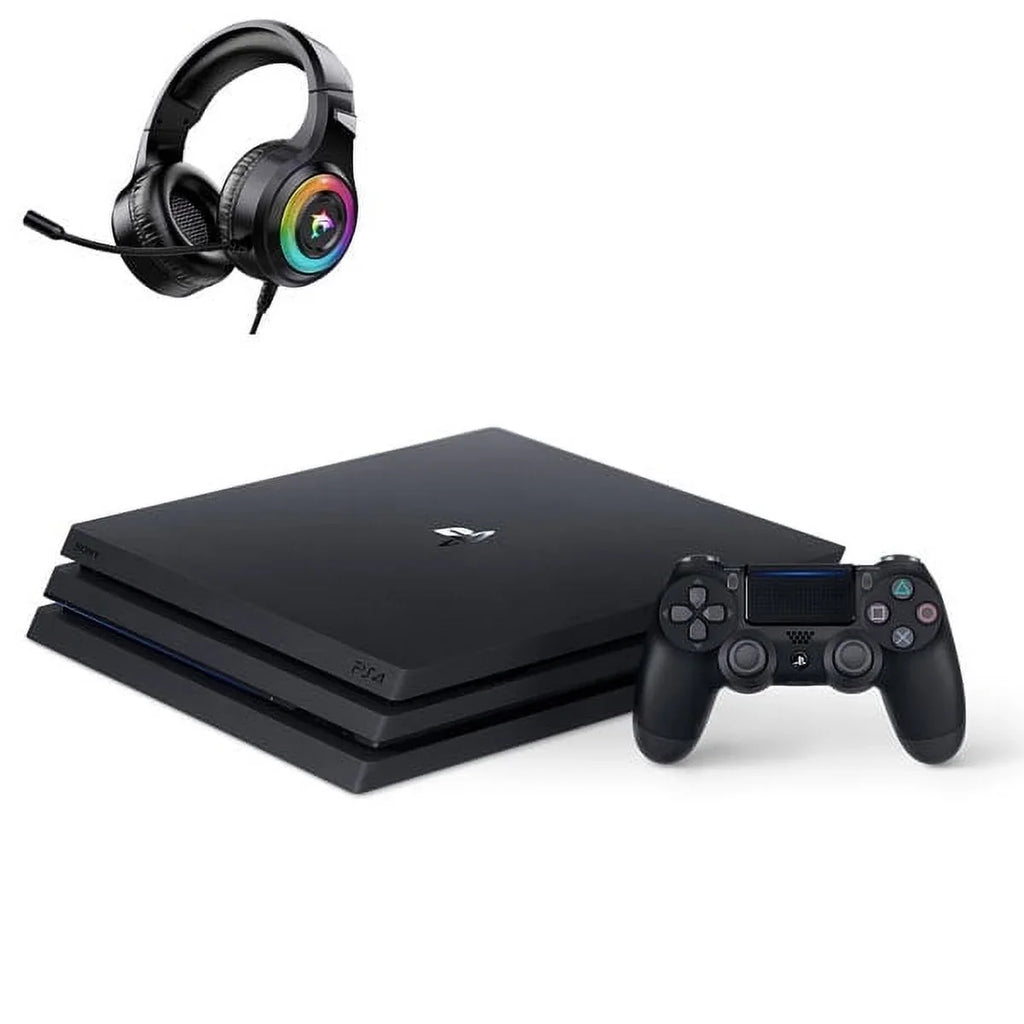 Sony PlayStation 4 Pro 1TB Gaming Console Black Included   Bundle Like New