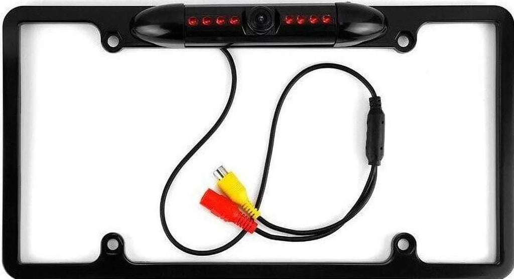 Backup Camera Rearview License Plate Frame for  KWM856BW -M856BW Black