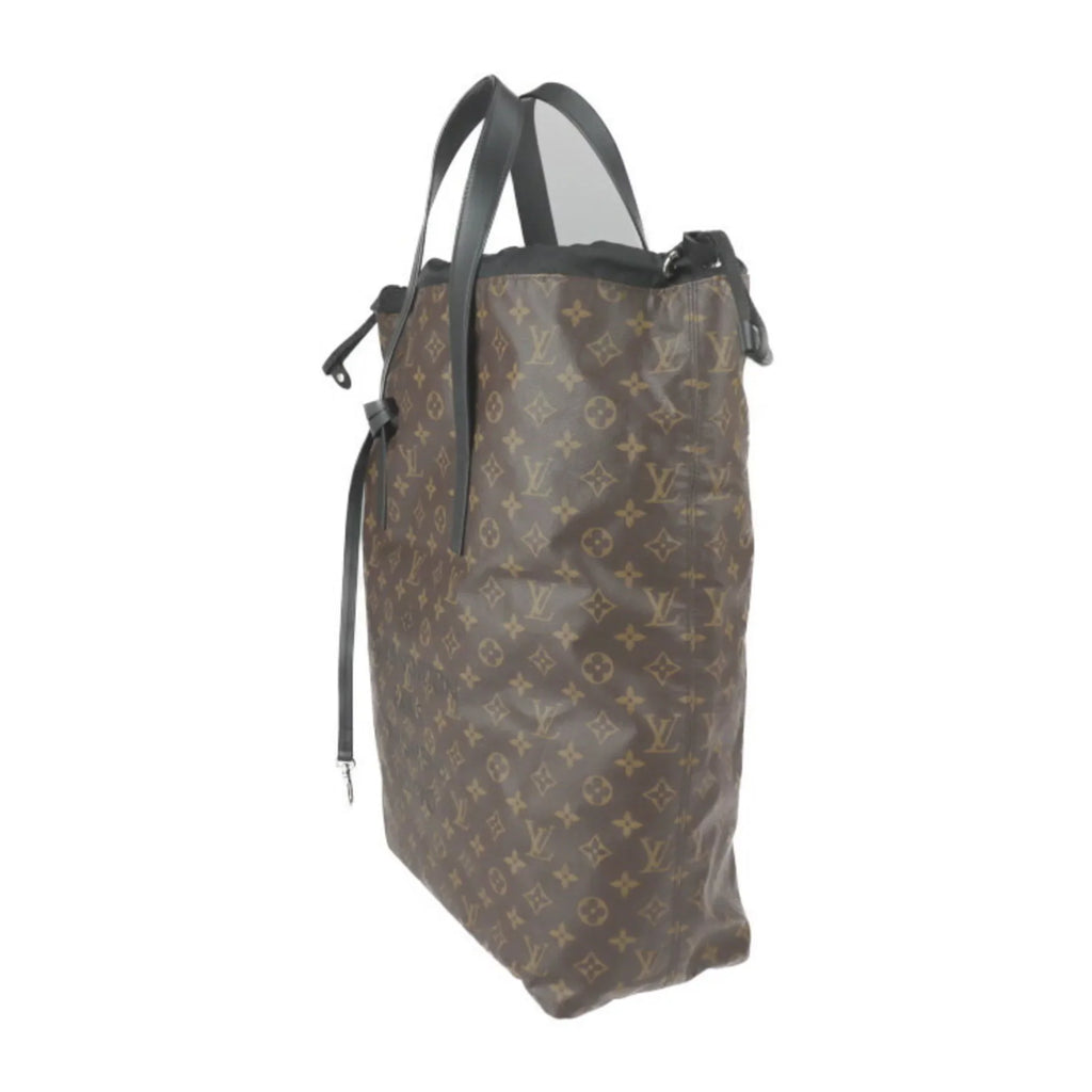 Pre-Owned   Louis Vuitton Cover Light Monogram Macassar Tote Bag M43416 Brown Black Fujiwara Hiroshi Collaboration Fragment (Good)