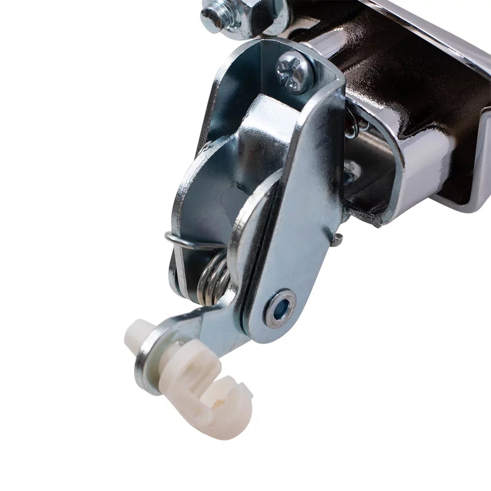 Brock Replacement Pair Set Outside Exterior Front Rear Chrome Door Handles compatible with Pickup Truck  Van 55075649 55075648