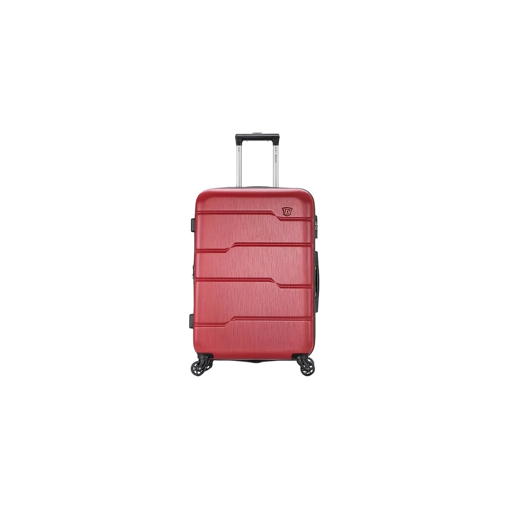 / Plastic 4-Wheel Spinner Luggage Red (DKROD00M-)