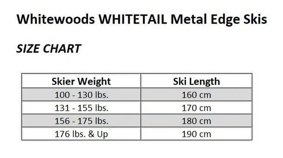 Whitewoods  Adult Metal Edge Cross Country Skis, Rottefella  Binding