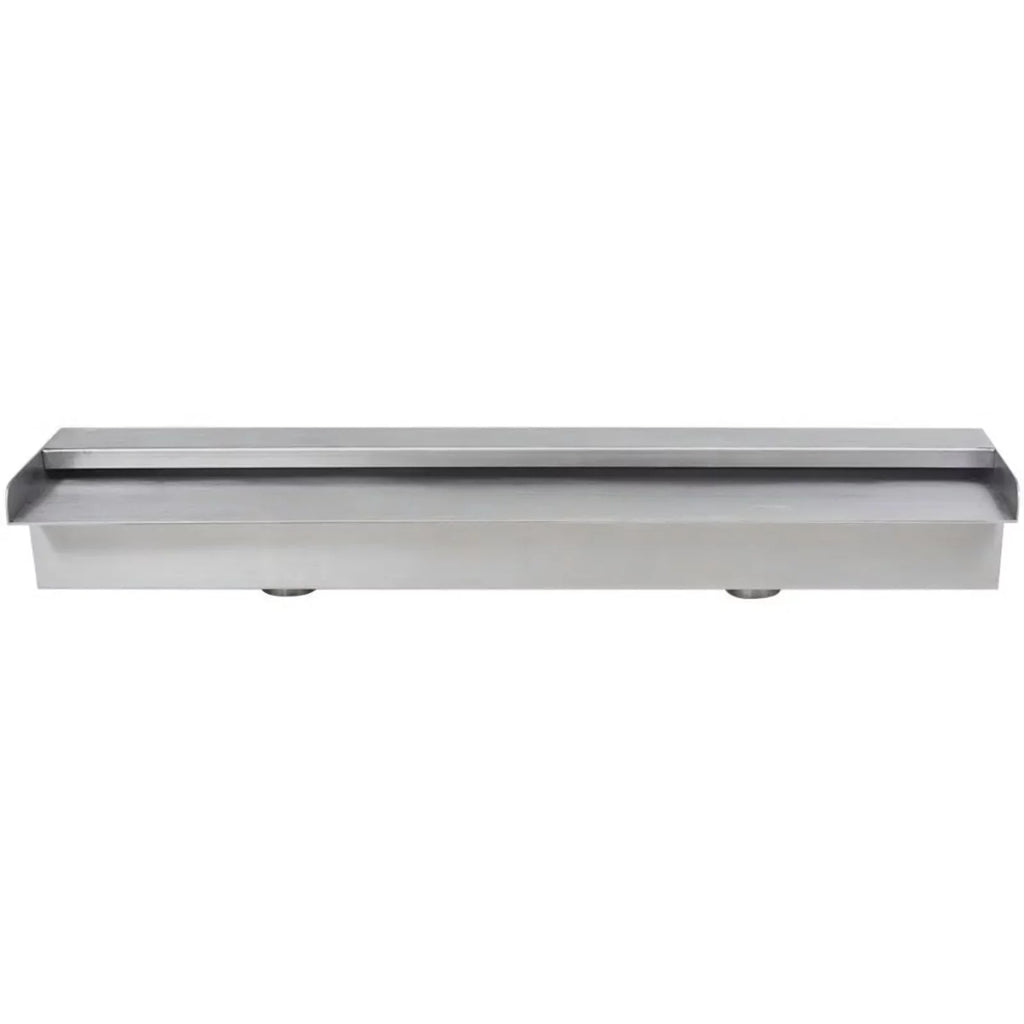Dcenta Waterfall Pool Fountain Stainless Steel Descent Water Feature Spillway Garden  Pool Spa Fountain 23.6 x 4.5 x 3.1 Inches (W x D x H)