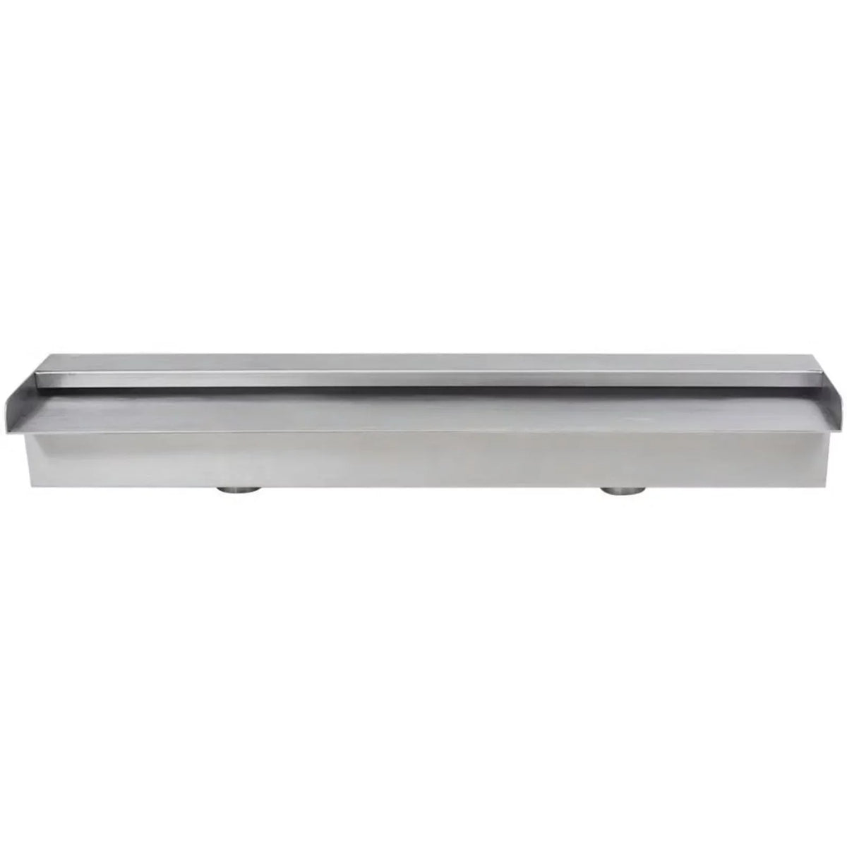 Dcenta Waterfall Pool Fountain Stainless Steel Descent Water Feature Spillway Garden  Pool Spa Fountain 23.6 x 4.5 x 3.1 Inches (W x D x H)