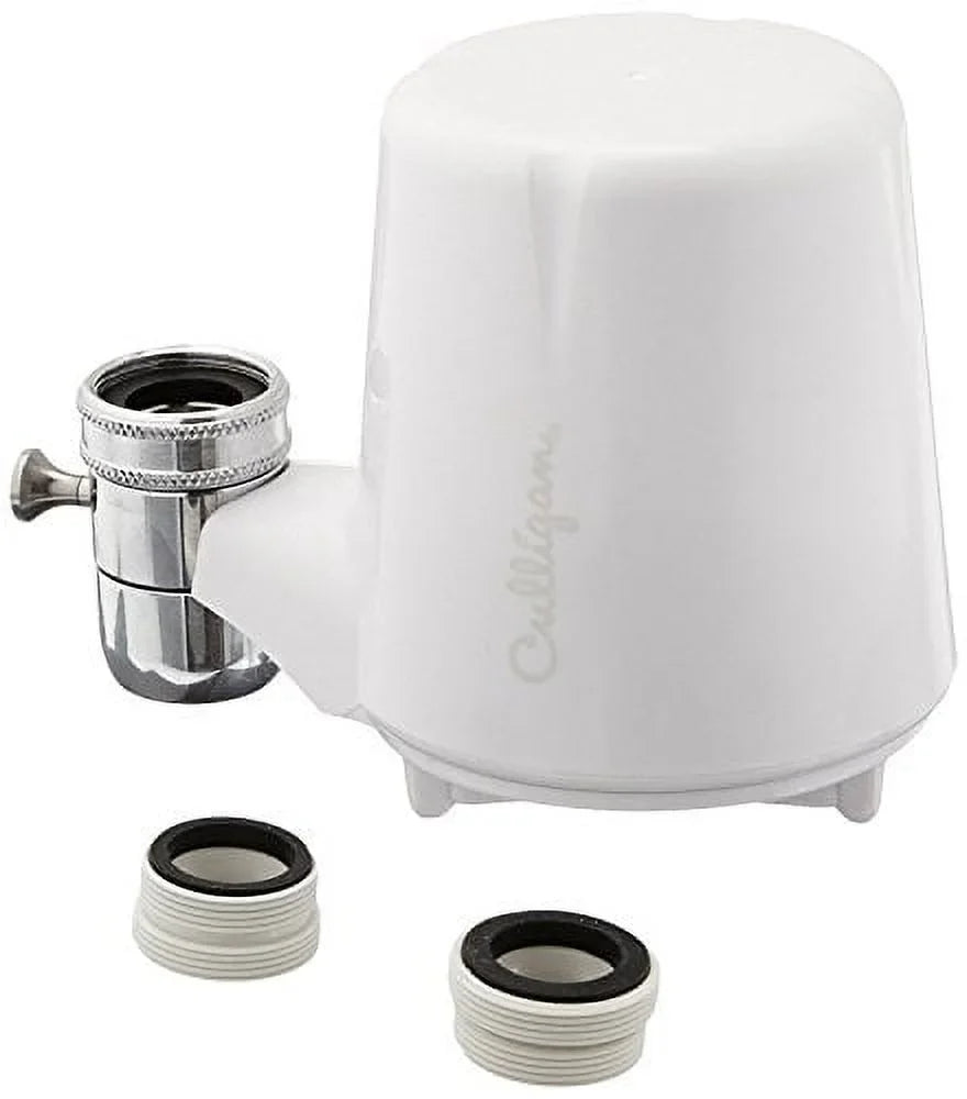 Culligan -15A Faucet Mount Filter with Advanced Water Filtration, White Finish