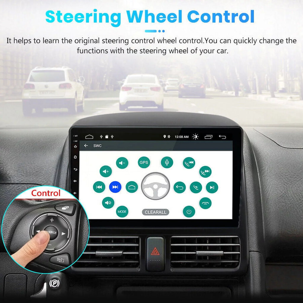 Car Stereo Radio for Honda  2001 2002 2003 2004 2005 2006,2+32GB 9 Inch Touch Screen with Wireless Carplay Android Auto  Navigator Bluetooth WiFi  Radio Mirror Link