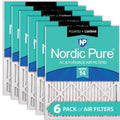 16x20x1 (15_1/2x19_1/2) Pleated Air Filters  14 Plus Carbon 6 Pack