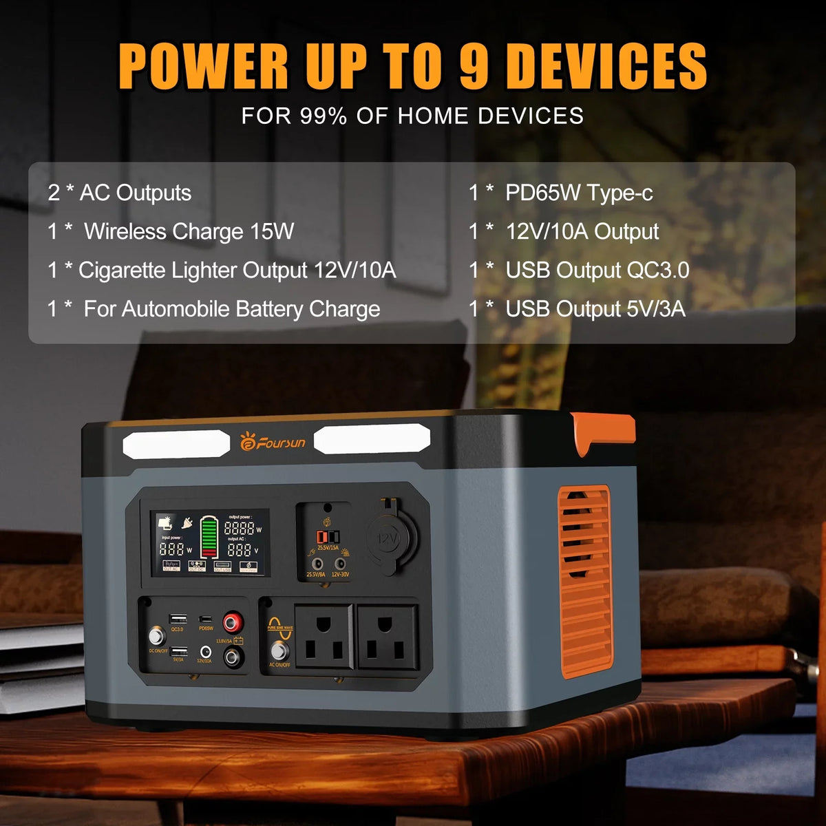 Foursun Energy storage,X 1500w Wireless 1500w Wireless Pd 1500w(3000w Peak) Portable Pd 65w Solar With 2 X PortableStation 1598.4wh With 2 Station With PdBattery 1500w Outdoors