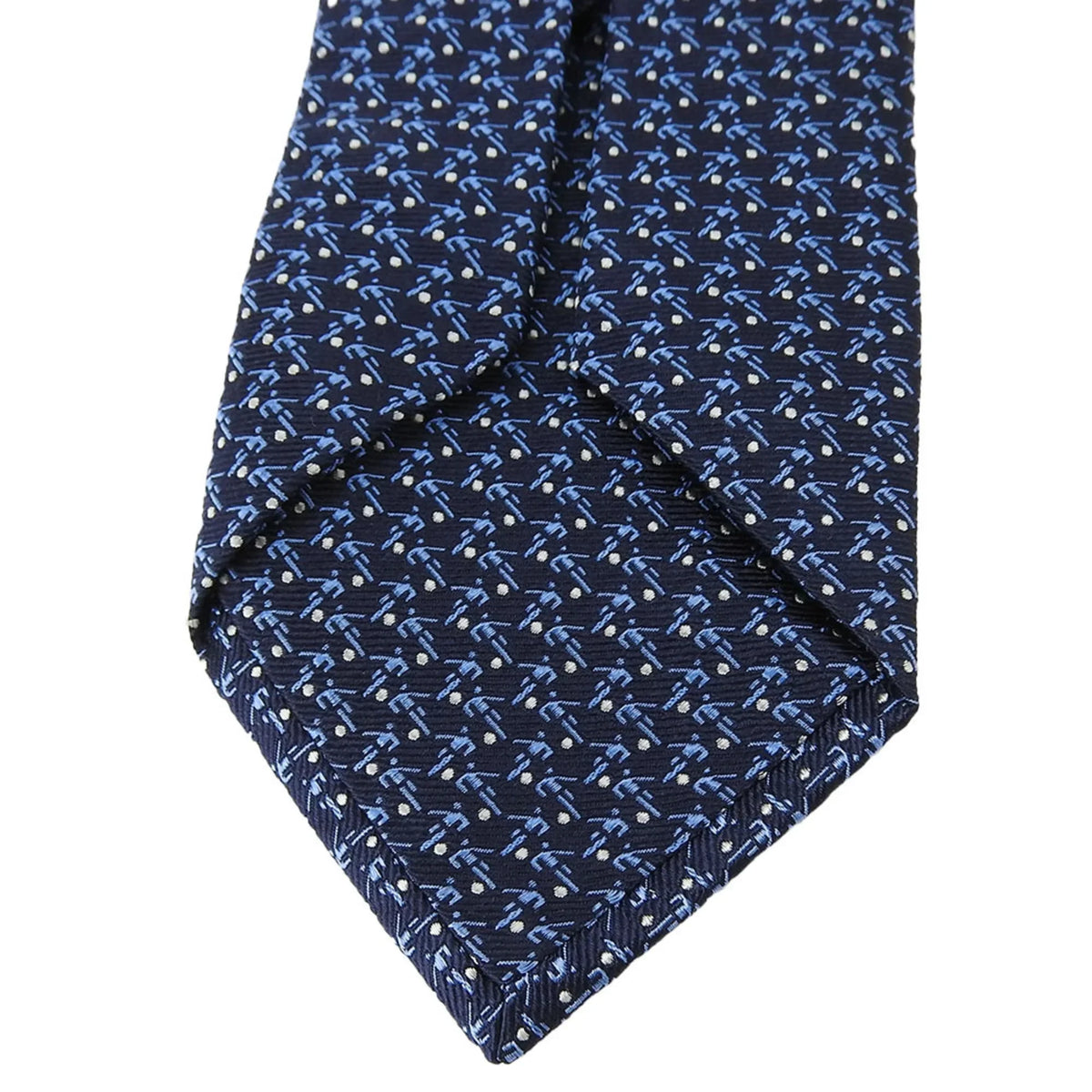 Pre-Owned  Necktie Silk Navy Blue Men's (Good)