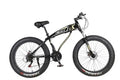 26 Inch 21 Speed 4.0 Fat Tire Bike Snow and Grass Sand Bike  Shark Black