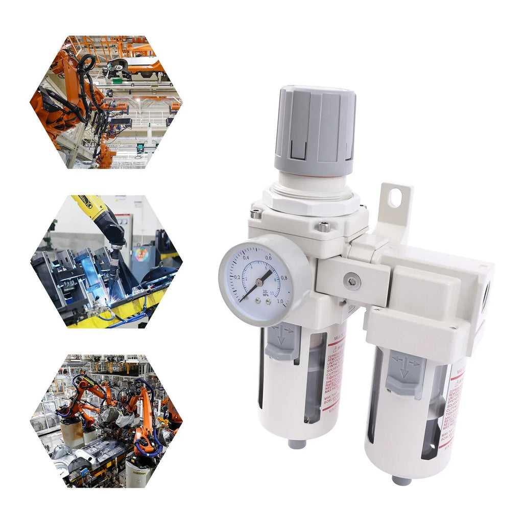 1/2"  Air Pressure Regulator Air Dryer System Filter Water Trap Separator