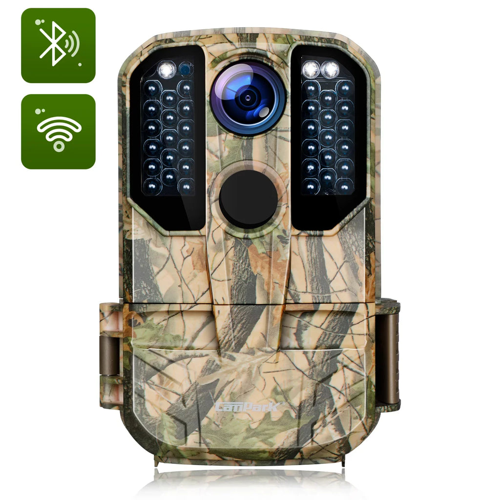 WiFi Bluetooth Trail Camera 20MP 1296P Deer Hunting Game Camera 65FT Infrared Night Vision Waterproof IP66 Outdoor Wildlife Trail Cam