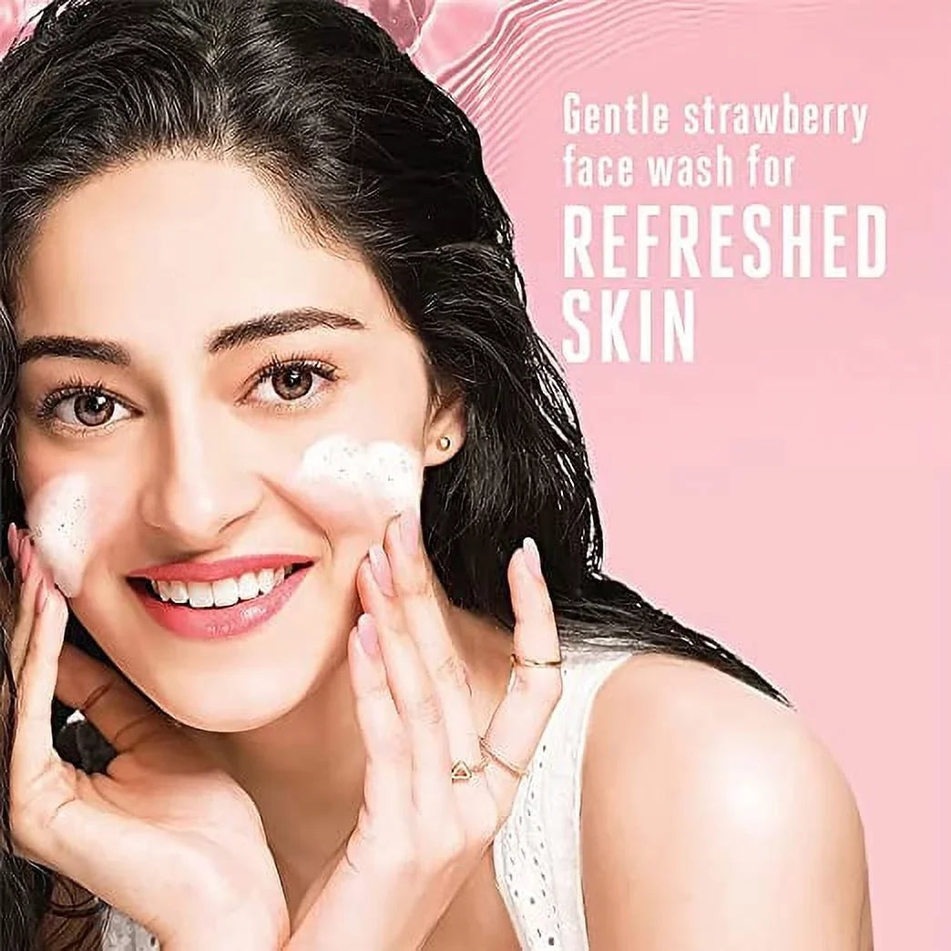 Lakmé Blush & Glow Strawberry Combo Face Wash With Fruit Extracts, 100 g