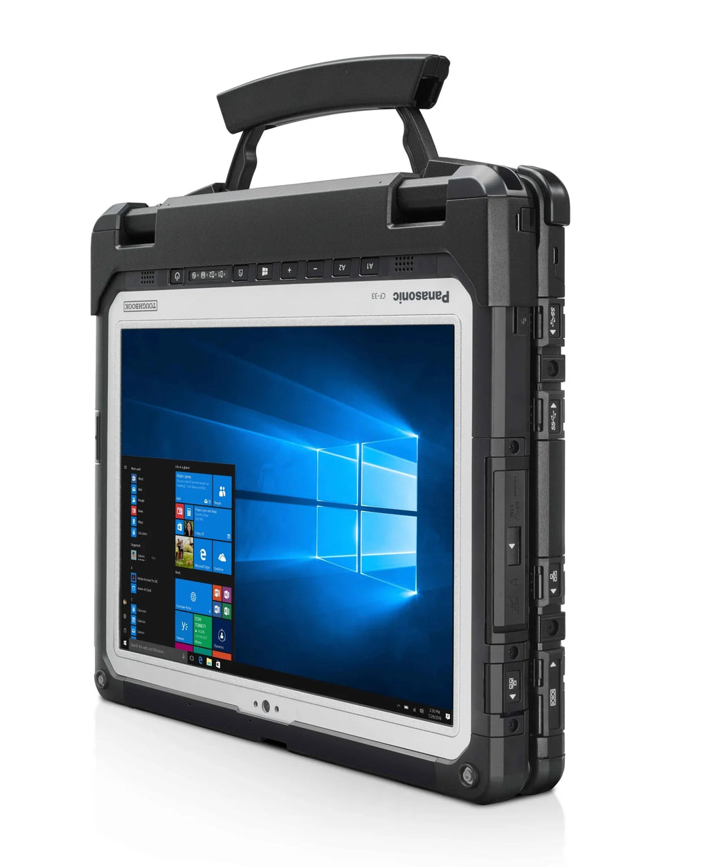 Fully Rugged 12" Panasonic  -33, Intel i5-7300U, 256GB , 8GB , Win11, WiFi, Bluetooth, Serial Port, Dual-Touchscreen, Dual-Battery, Dual-Camera, Ultra-Bright Display, 1-Yr Warranty