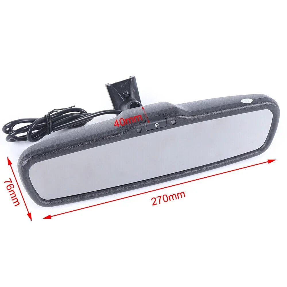 4.3" Rear View   Mirror Monitor &Bracket For Backup Camera Parking Reverse