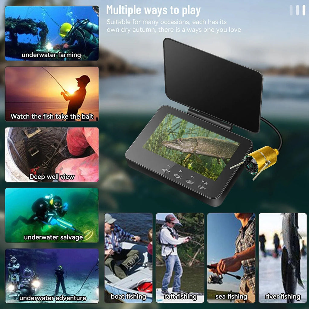 4.3 inch 1000TVL Fish Finder Ice Fishing Underwater Fishing Camera for Ice Sea River Fishing Boat