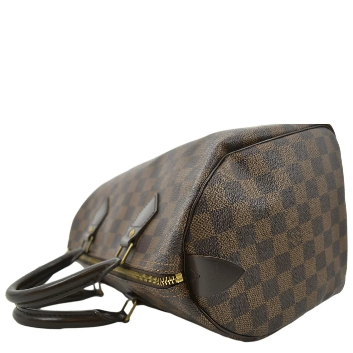Pre-owned   Speedy 25 Damier Ebene Satchel Bag Brown