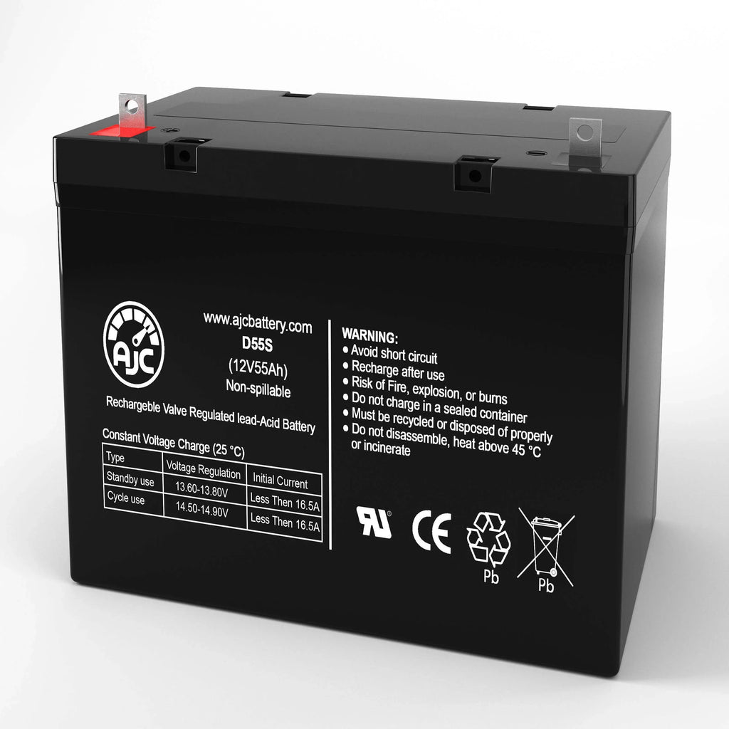 Dalton Tacahe Mid-Wheel Drive PC1350 12V 55Ah Mobility Scooter Battery - This Is an  Brand Replacement