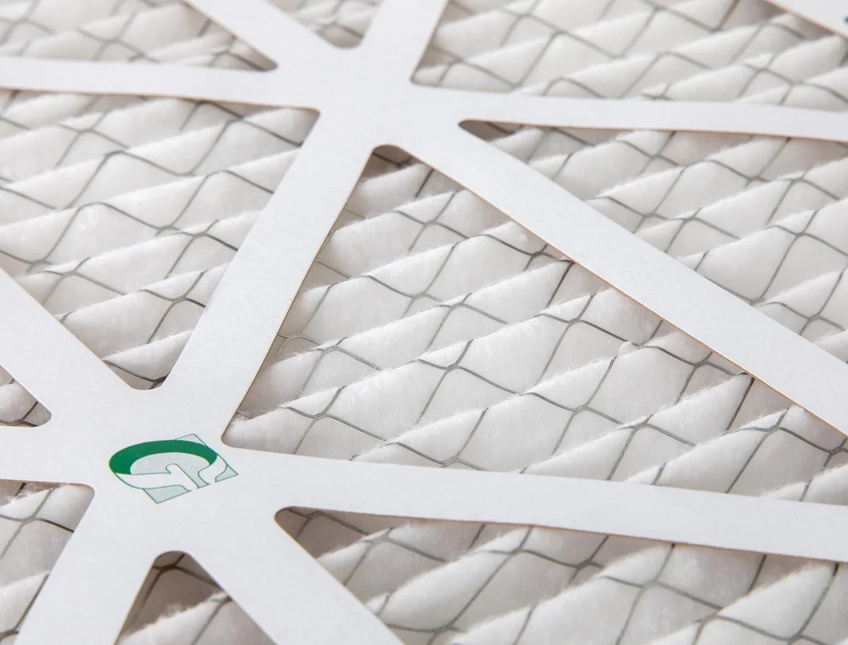 14x25x1  10 Pleated  Furnace Air Filters by Glasfloss Industries. ( 8 Pack ) Exact Size: 13-1/2 x 24-1/2 x 7/8
