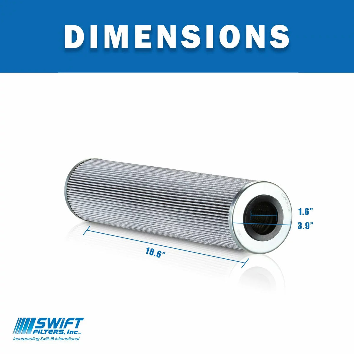 Direct Interchange for  HF6215 Cartridge Filter Element  Microglass 3 Micron