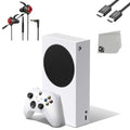 Microsoft Xbox Series S 512GB white Gaming Console + Gaming Earbuds With Microphone   Bundle Used