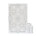 14x25x1  10 Pleated  Furnace Air Filters by Glasfloss Industries. ( 8 Pack ) Exact Size: 13-1/2 x 24-1/2 x 7/8