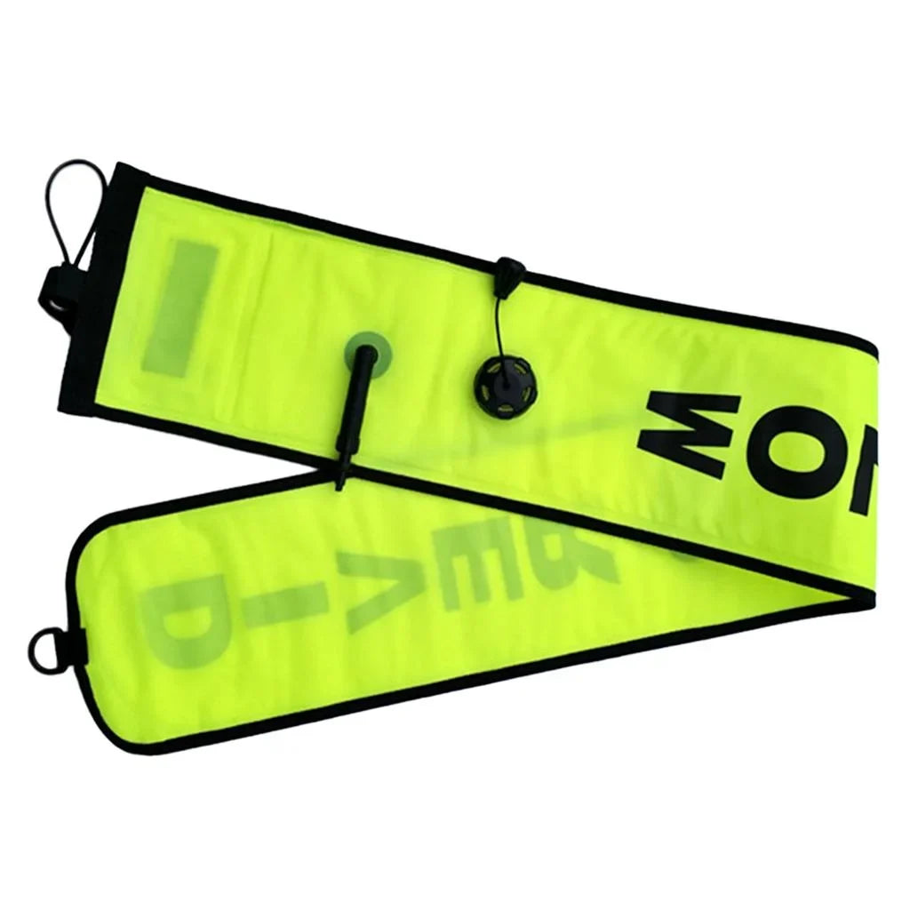 Pro Scuba Diving 4' Surface Marker Signal Tube Safety Sausage with Standard  Hose Inflator for Divers Snorkeling - High Visible & Compact