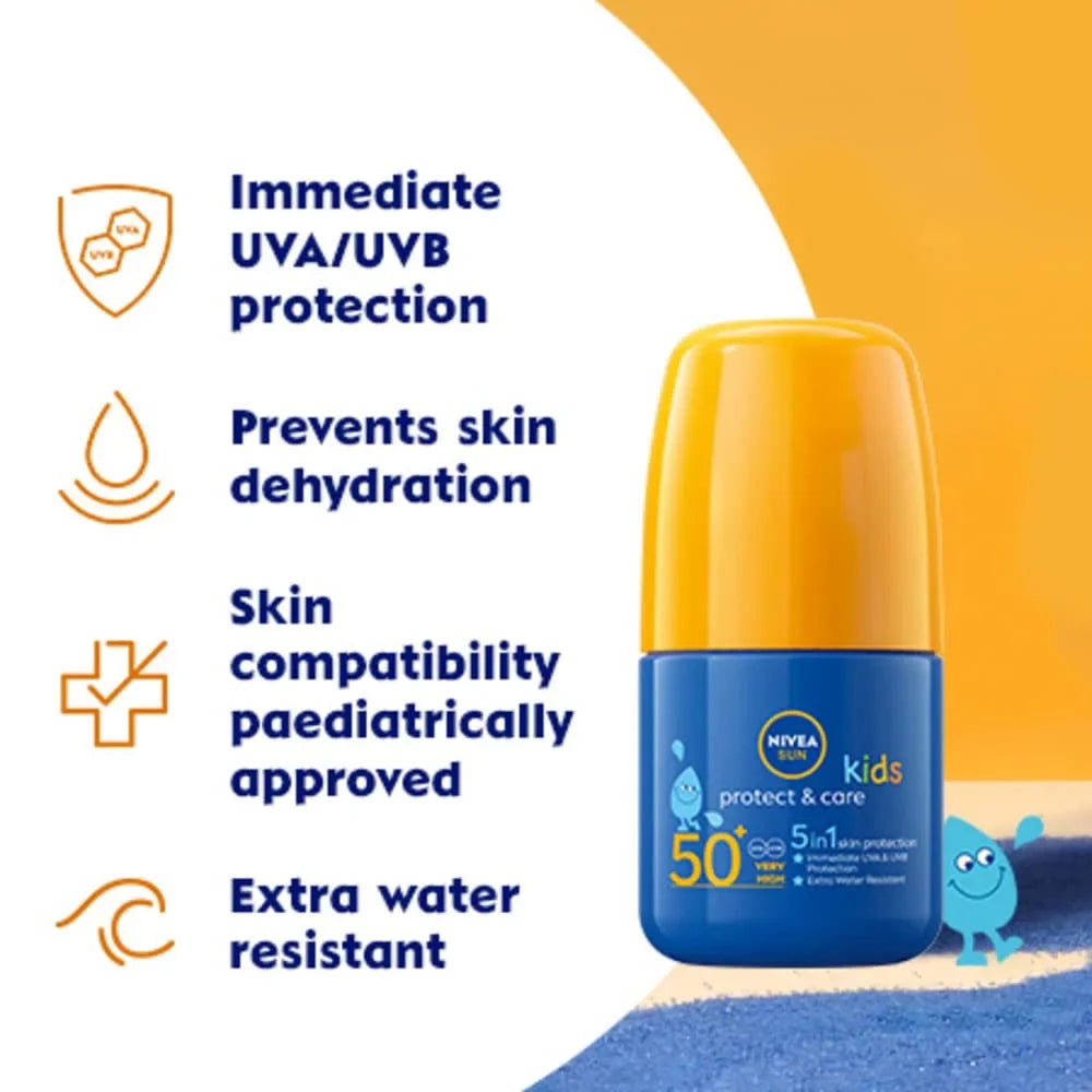 Nivea Sun Kids Caring Roll-On With High Spf50 50 Ml By Nivea