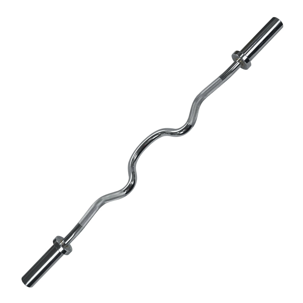 Valor Fitness 47"  Curl Bar -28mm Streel Knurled Hand Grip for Triceps Arm Curls and Upper Body Workout
