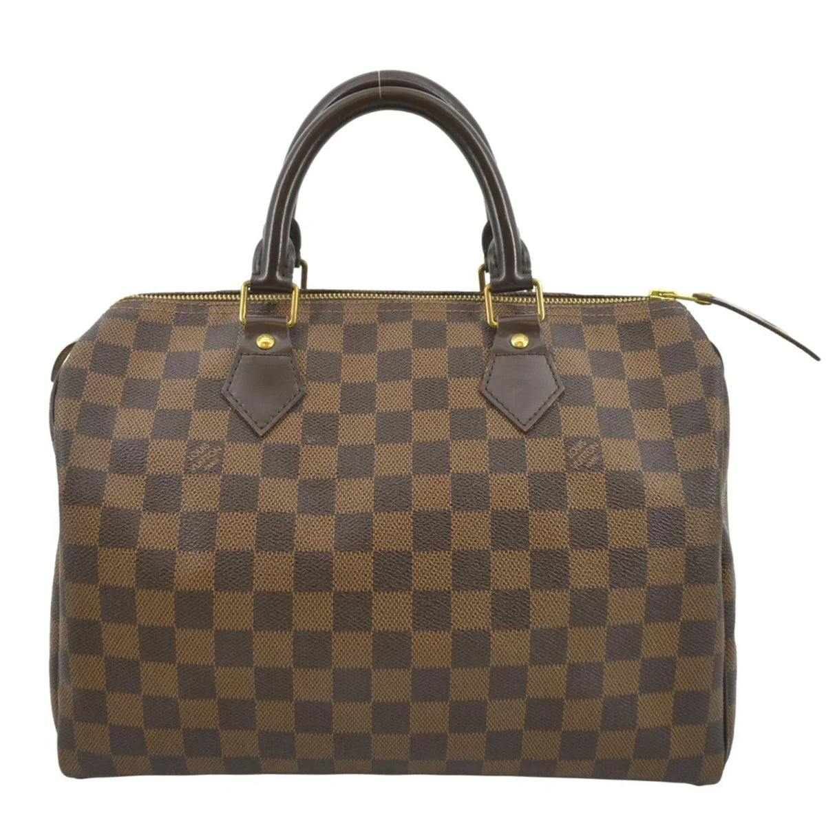 Pre-owned   Speedy 25 Damier Ebene Satchel Bag Brown