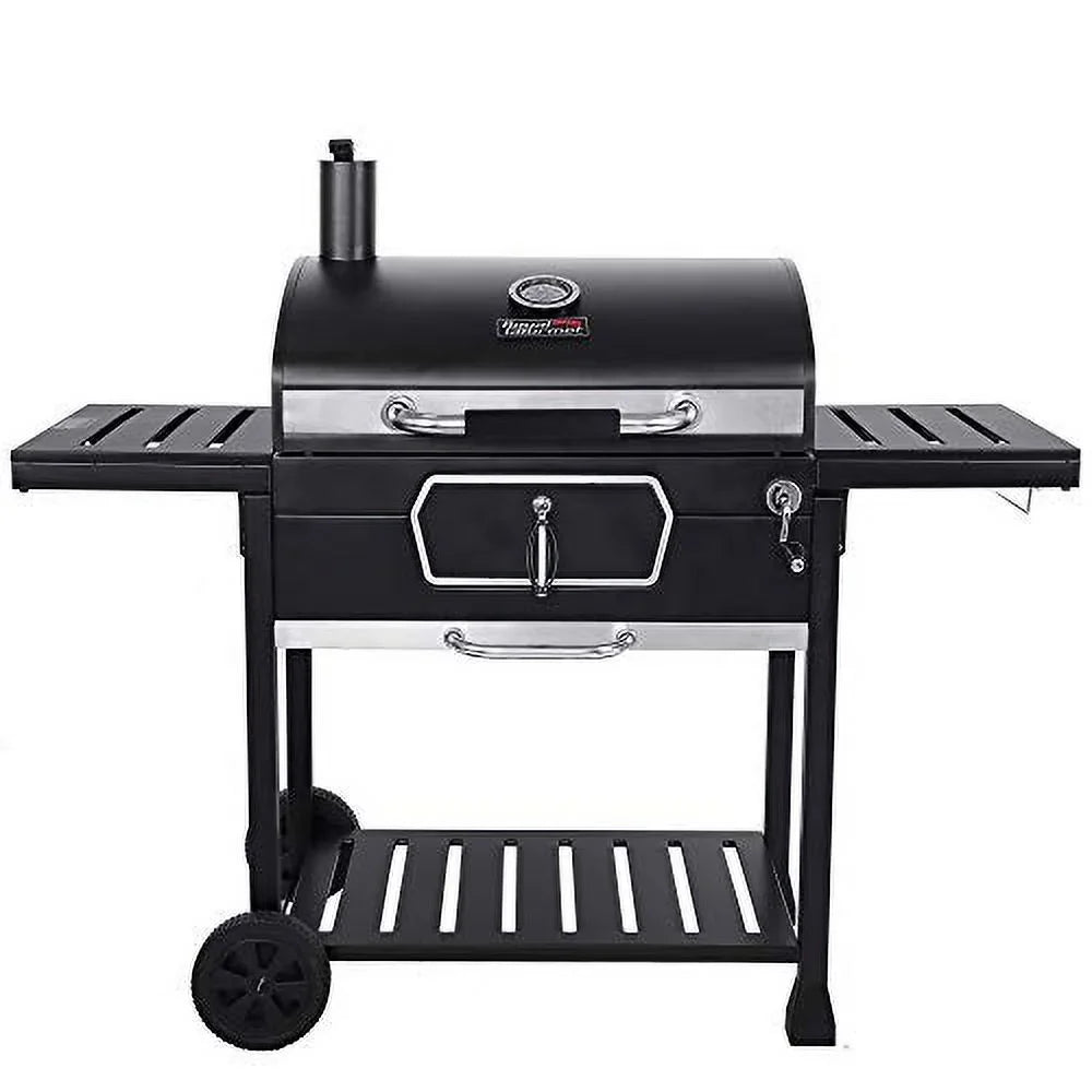 Royal Gourmet CD2030AN 30-Inch Charcoal Grill, Deluxe  Smoker Picnic Camping Patio Backyard Cooking, Black, Large