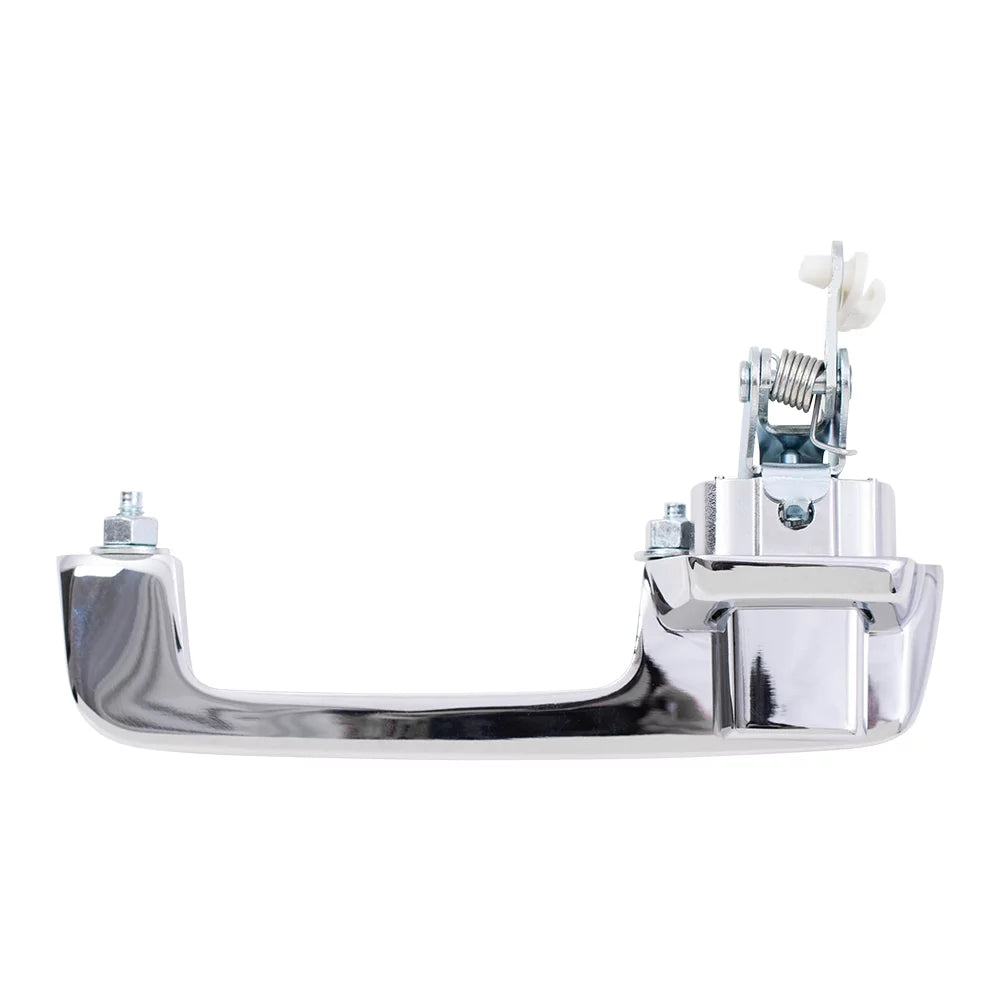 Brock Replacement Pair Set Outside Exterior Front Rear Chrome Door Handles compatible with Pickup Truck  Van 55075649 55075648