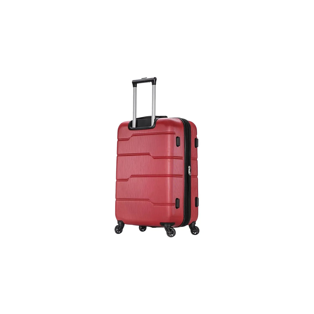 / Plastic 4-Wheel Spinner Luggage Red (DKROD00M-)