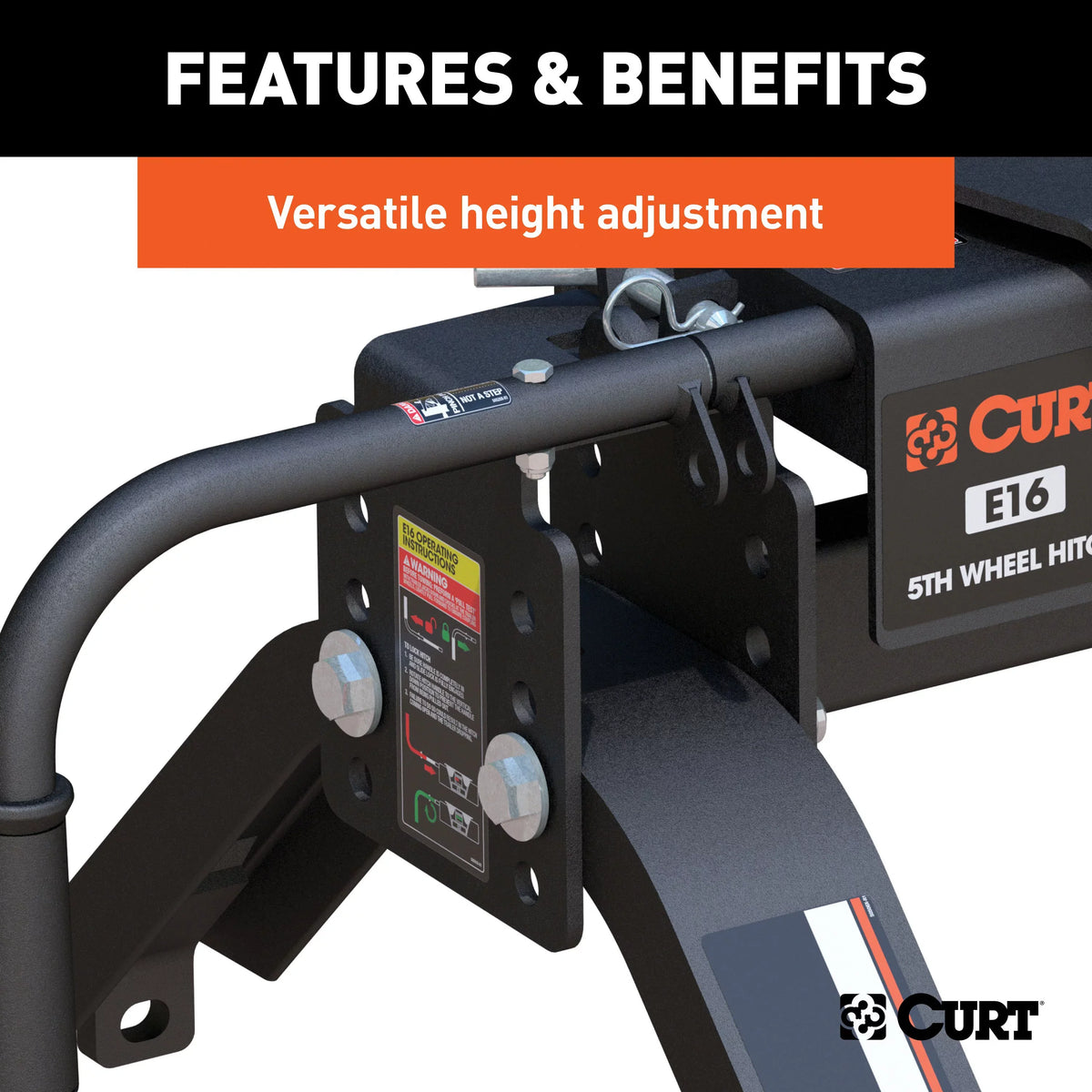 16115 E16 5th Wheel Hitch, 16,000 lbs