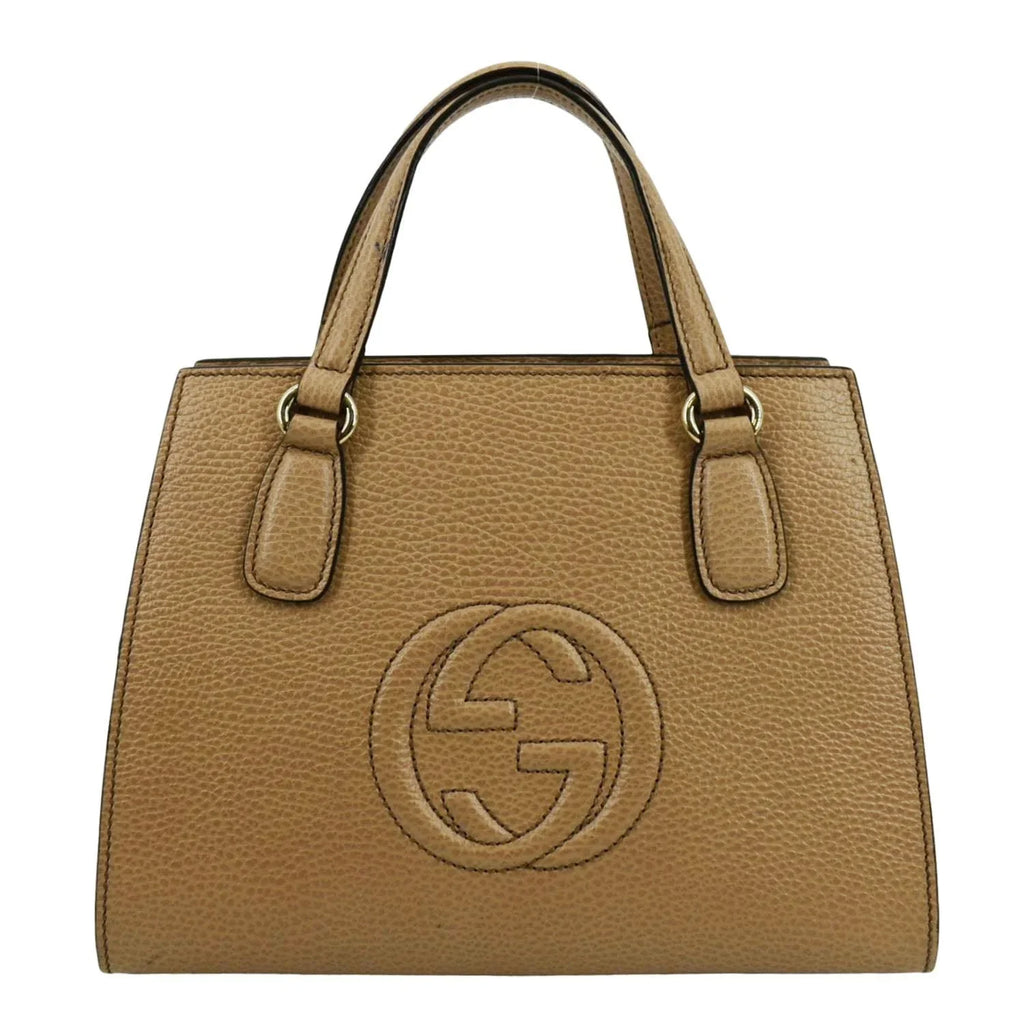 Pre-owned  Soho Leather Top Handle Hobo Bag Beige 607722