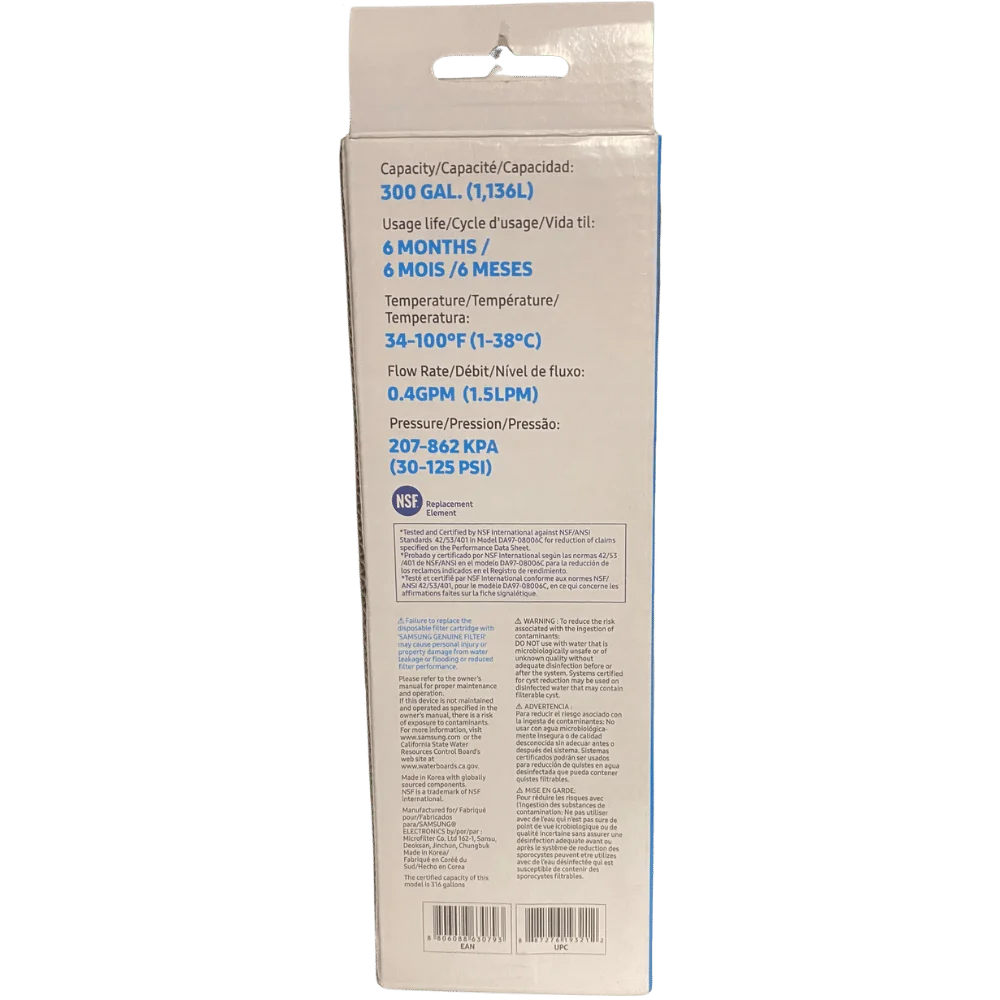 4-Pack Replacement for DA97-17376B -/ Refrigerator Water Filter New, Sealed