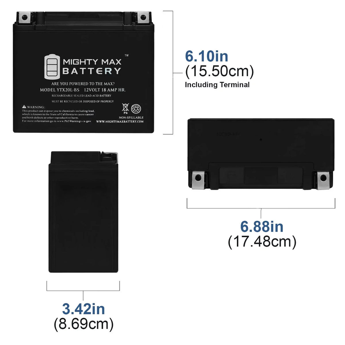 YTX20L- Battery for Yamaha 973 Vector 2009