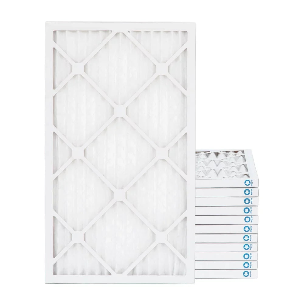 12x20x1  11,  1000 Pleated  Furnace 1" Air Filters by Pamlico. Case of 12. Actual Size: 11-1/2 x 19-1/2 x 3/4