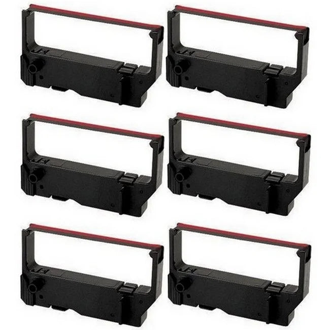 PrinterDash Compatible Replacement for Star-Micronics -200 Series/-235/-242/-292/-512/-200 Series/-212/-242/-500/-2000 Black/Red P.O.S. Printer Ribbons (6/) (30980115BR)
